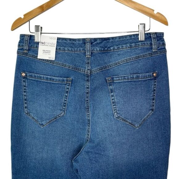 INC International Concepts 16/33 High Rise Delancey Straight Ankle Jean NWT - Picture 4 of 9